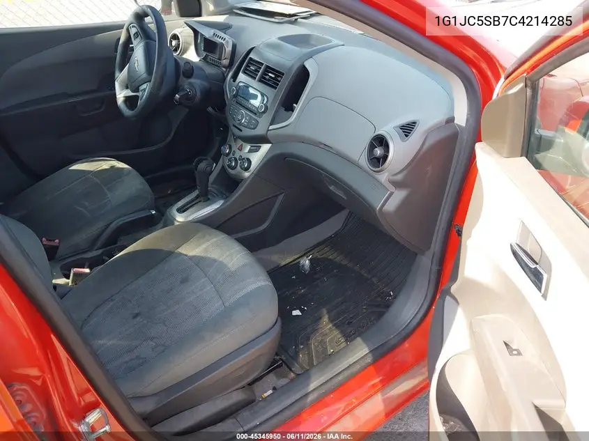 2012 Chevrolet Sonic 2Lt VIN: 1G1JC5SB7C4214285 Lot: 45345950