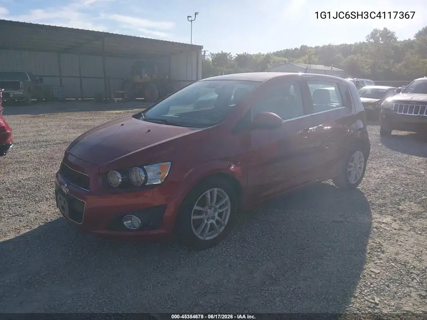 2012 Chevrolet Sonic 2Lt VIN: 1G1JC6SH3C4117367 Lot: 45384678