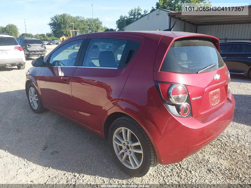 2012 Chevrolet Sonic 2Lt VIN: 1G1JC6SH3C4117367 Lot: 45384678