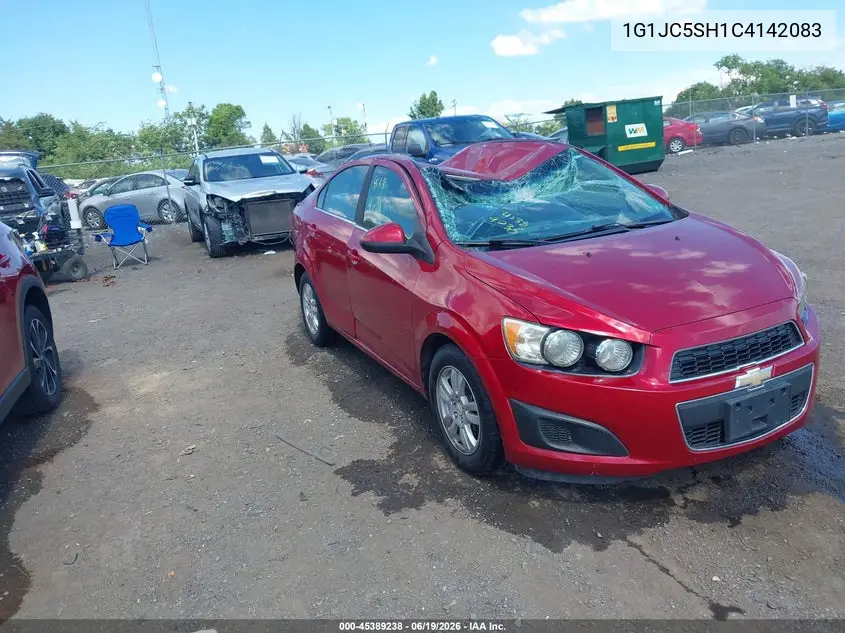 2012 Chevrolet Sonic 2Lt VIN: 1G1JC5SH1C4142083 Lot: 45389238