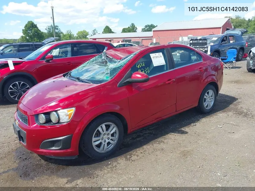 2012 Chevrolet Sonic 2Lt VIN: 1G1JC5SH1C4142083 Lot: 45389238