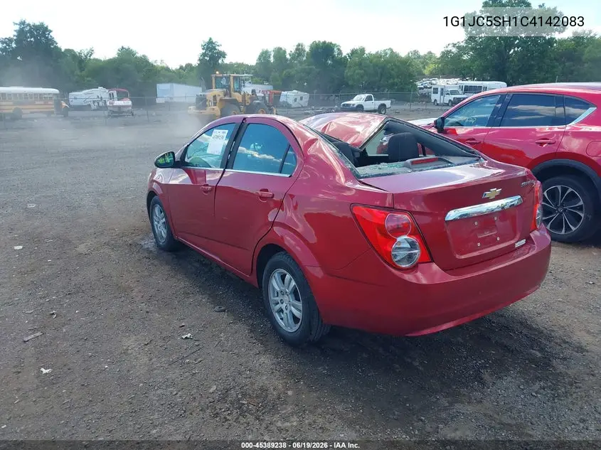 2012 Chevrolet Sonic 2Lt VIN: 1G1JC5SH1C4142083 Lot: 45389238