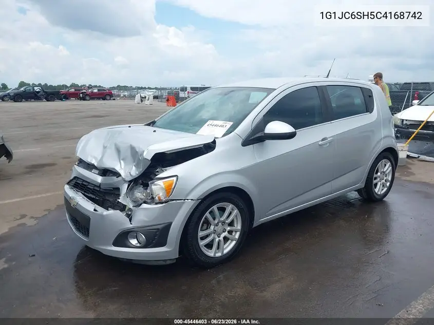 2012 Chevrolet Sonic 2Lt VIN: 1G1JC6SH5C4168742 Lot: 45446403