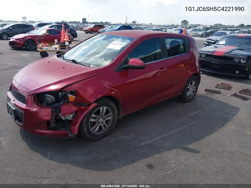 2012 Chevrolet Sonic 2Lt VIN: 1G1JC6SH5C4221990 Lot: 45621358