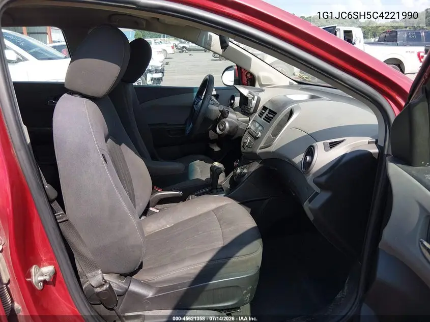 2012 Chevrolet Sonic 2Lt VIN: 1G1JC6SH5C4221990 Lot: 45621358