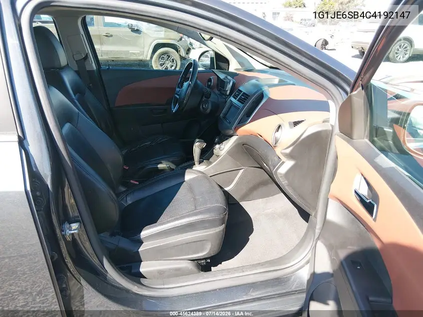 2012 Chevrolet Sonic 2Lz VIN: 1G1JE6SB4C4192147 Lot: 45624389