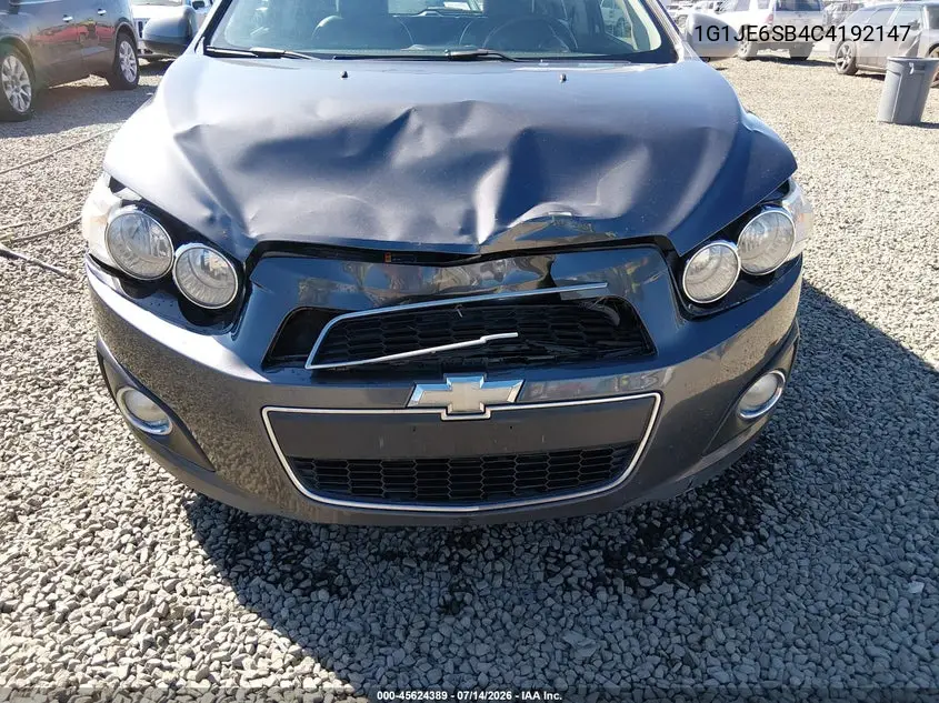 2012 Chevrolet Sonic 2Lz VIN: 1G1JE6SB4C4192147 Lot: 45624389
