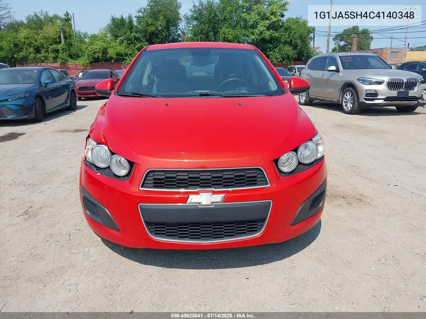 2012 Chevrolet Sonic 2Ls VIN: 1G1JA5SH4C4140348 Lot: 45625841