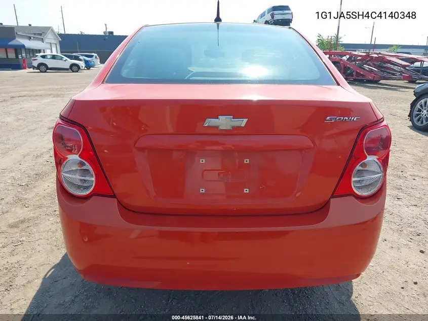 2012 Chevrolet Sonic 2Ls VIN: 1G1JA5SH4C4140348 Lot: 45625841