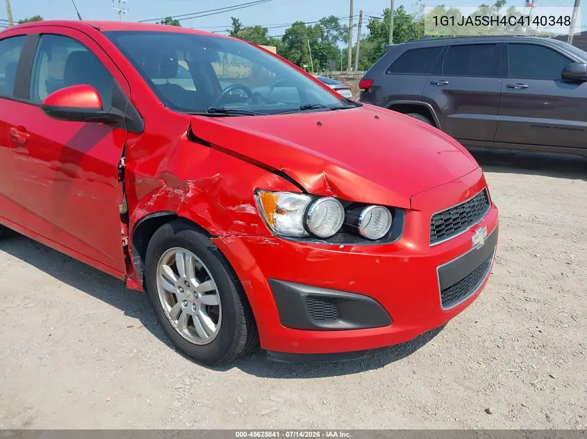 2012 Chevrolet Sonic 2Ls VIN: 1G1JA5SH4C4140348 Lot: 45625841