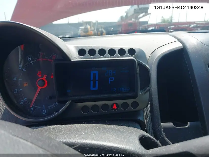 2012 Chevrolet Sonic 2Ls VIN: 1G1JA5SH4C4140348 Lot: 45625841