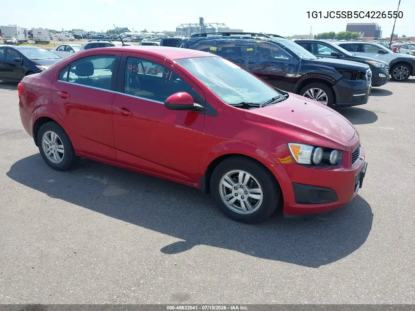 2012 Chevrolet Sonic 2Lt VIN: 1G1JC5SB5C4226550 Lot: 45632541