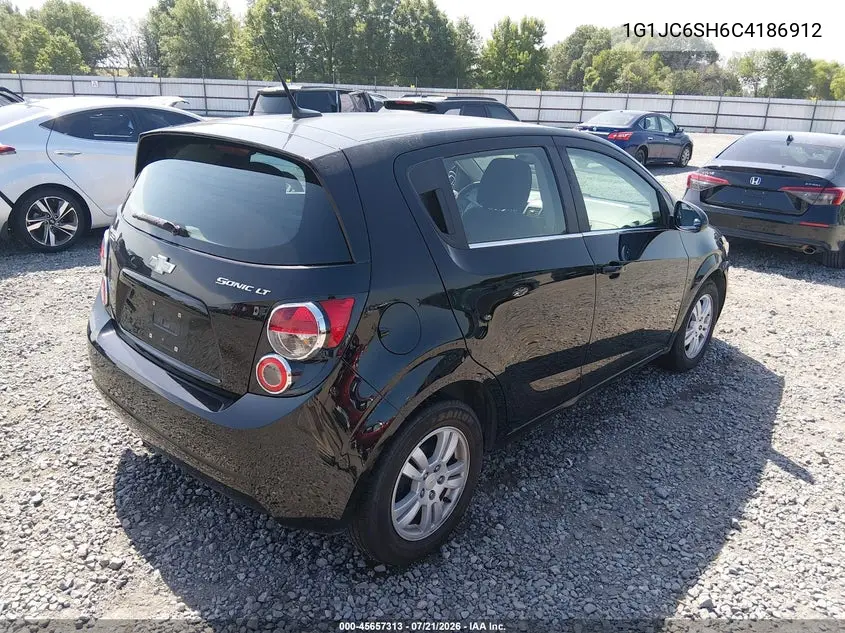2012 Chevrolet Sonic 2Lt VIN: 1G1JC6SH6C4186912 Lot: 45657313