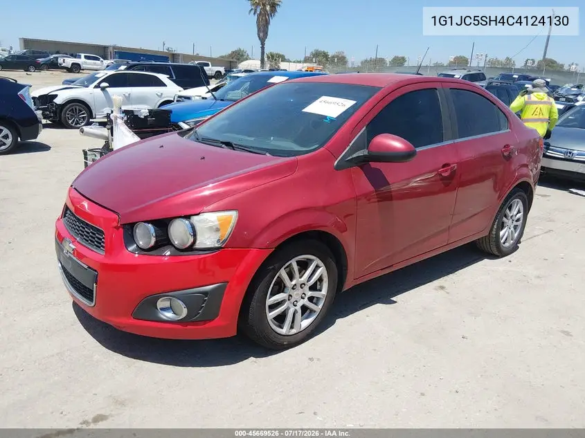 2012 Chevrolet Sonic 2Lt VIN: 1G1JC5SH4C4124130 Lot: 45669526