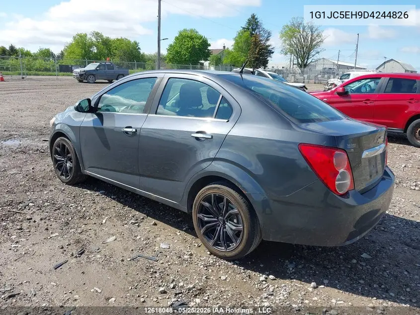 2013 Chevrolet Sonic Lt VIN: 1G1JC5EH9D4244826 Lot: 12618048