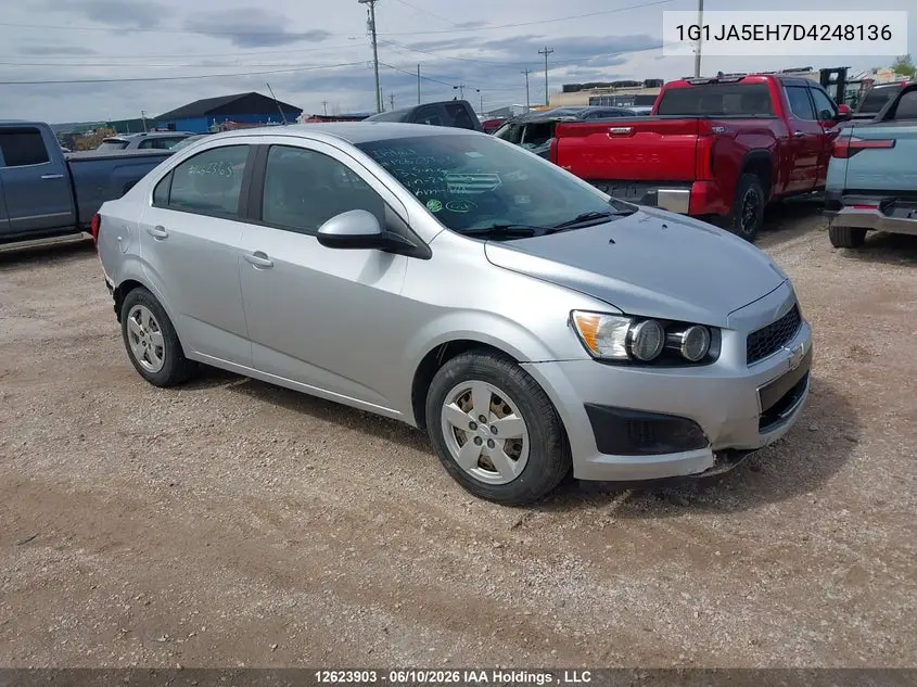 2013 Chevrolet Sonic Ls VIN: 1G1JA5EH7D4248136 Lot: 12623903