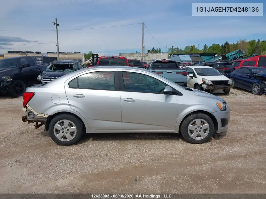 2013 Chevrolet Sonic Ls VIN: 1G1JA5EH7D4248136 Lot: 12623903