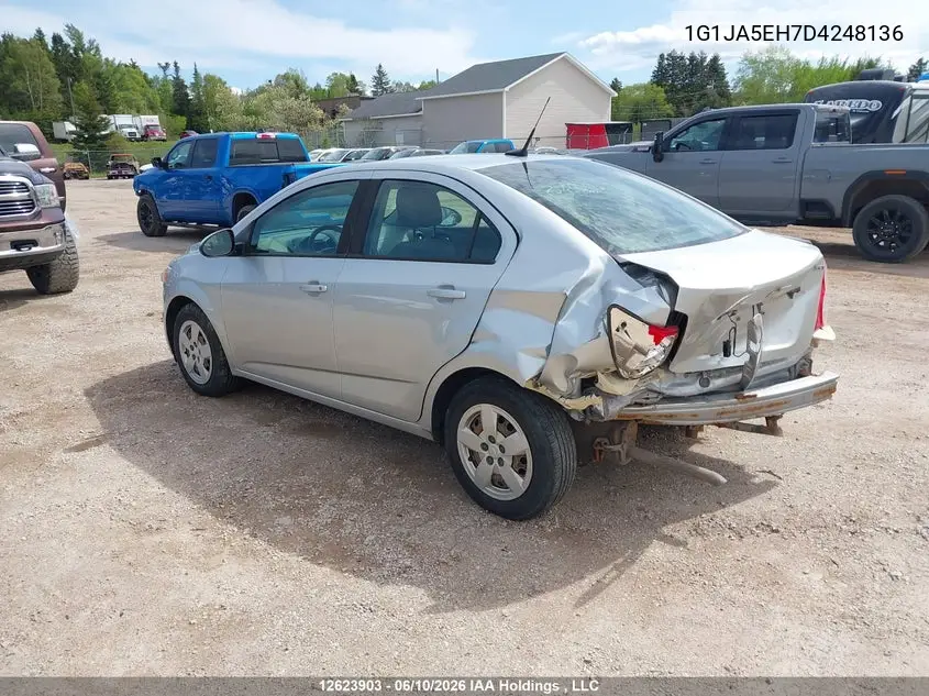 2013 Chevrolet Sonic Ls VIN: 1G1JA5EH7D4248136 Lot: 12623903
