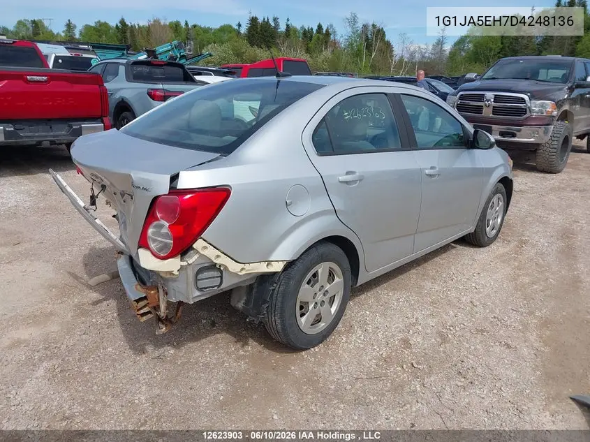 2013 Chevrolet Sonic Ls VIN: 1G1JA5EH7D4248136 Lot: 12623903