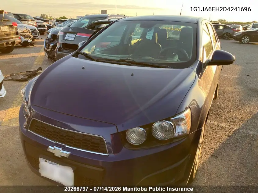 2013 Chevrolet Sonic Ls VIN: 1G1JA6EH2D4241696 Lot: 20266797