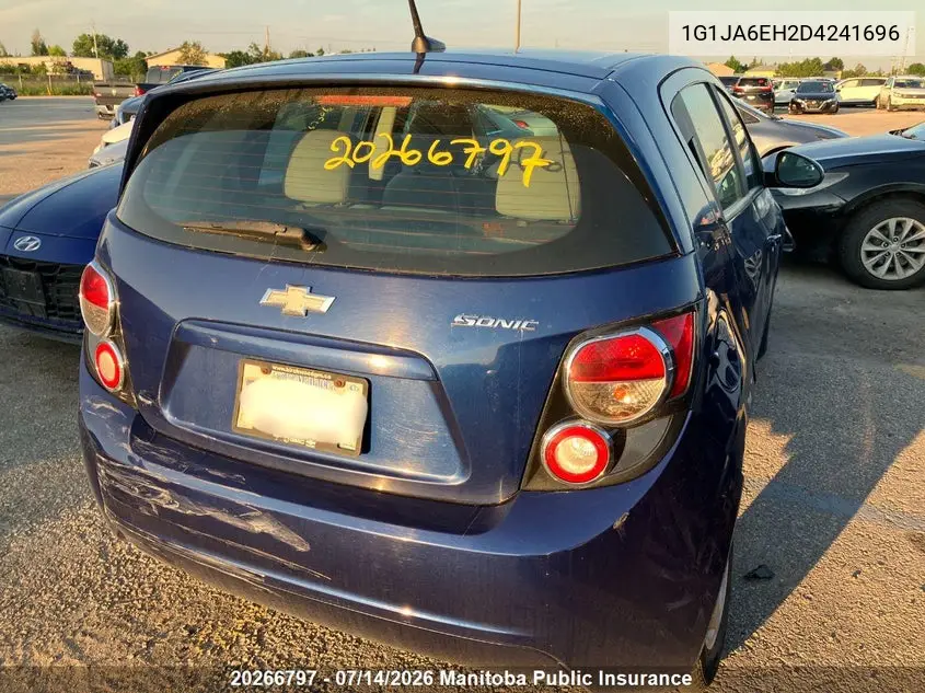 2013 Chevrolet Sonic Ls VIN: 1G1JA6EH2D4241696 Lot: 20266797