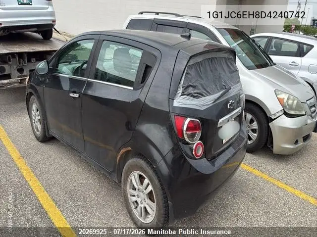 2013 Chevrolet Sonic Lt VIN: 1G1JC6EH8D4240742 Lot: 20269925