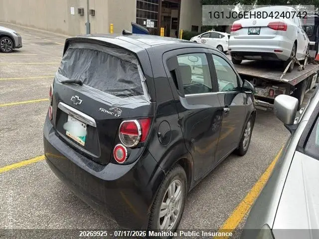 2013 Chevrolet Sonic Lt VIN: 1G1JC6EH8D4240742 Lot: 20269925
