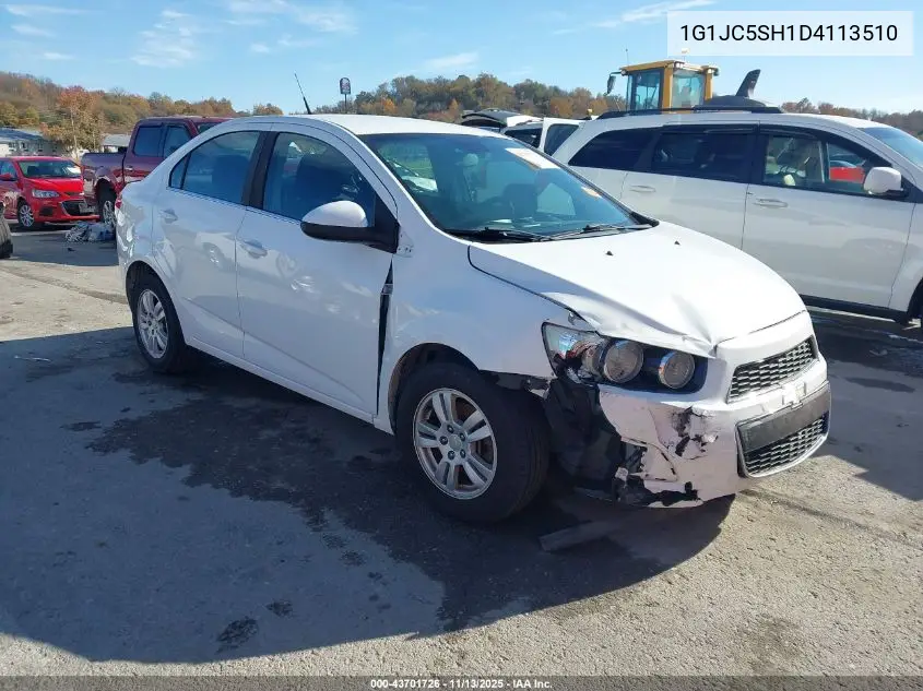 1G1JC5SH1D4113510 2013 Chevrolet Sonic Lt Auto