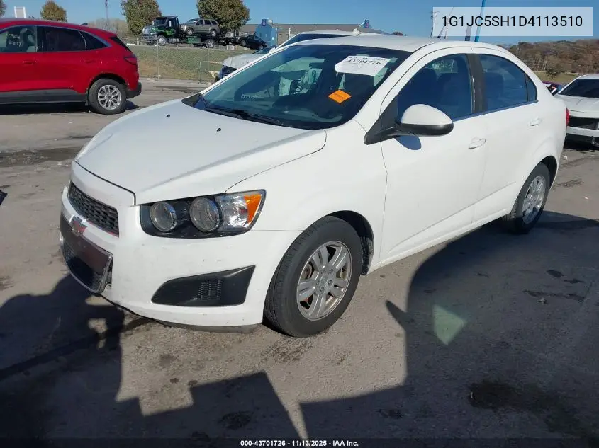 1G1JC5SH1D4113510 2013 Chevrolet Sonic Lt Auto