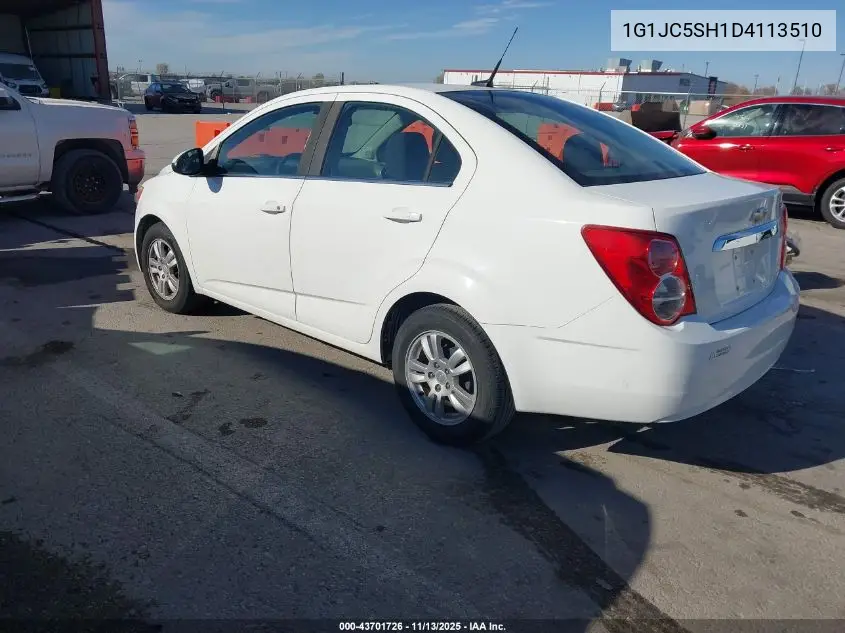 1G1JC5SH1D4113510 2013 Chevrolet Sonic Lt Auto