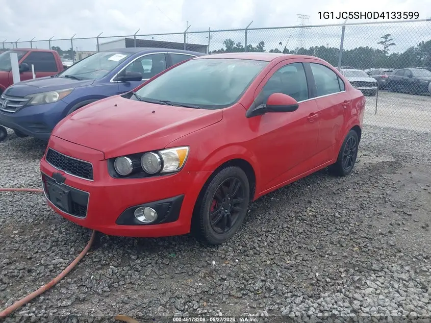 2013 Chevrolet Sonic Lt Auto VIN: 1G1JC5SH0D4133599 Lot: 45178208