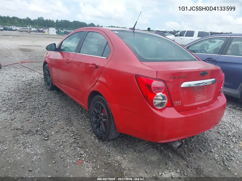 2013 Chevrolet Sonic Lt Auto VIN: 1G1JC5SH0D4133599 Lot: 45178208