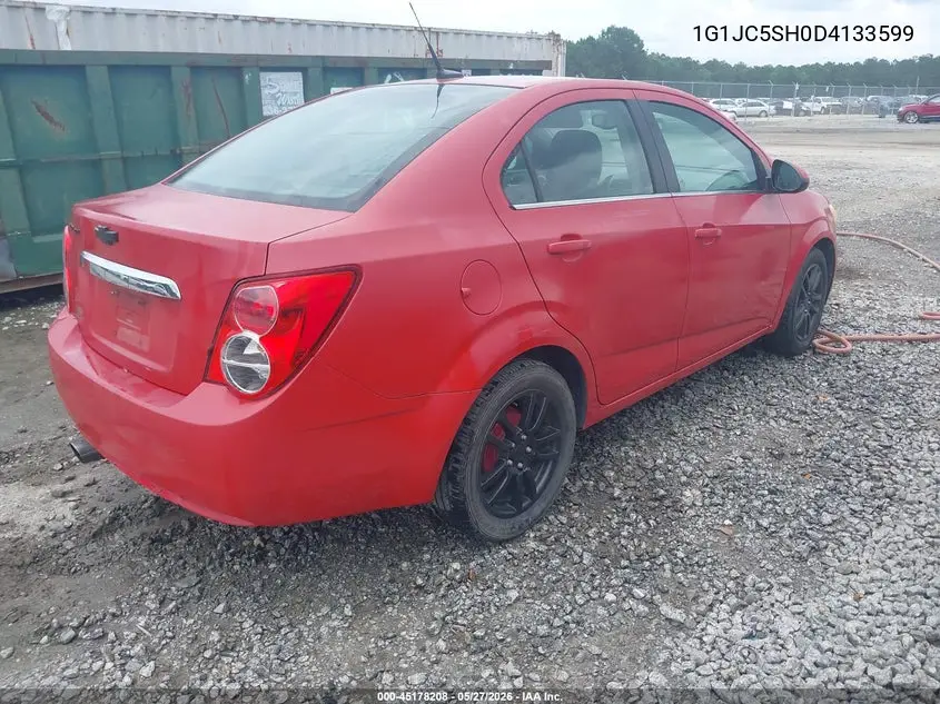2013 Chevrolet Sonic Lt Auto VIN: 1G1JC5SH0D4133599 Lot: 45178208