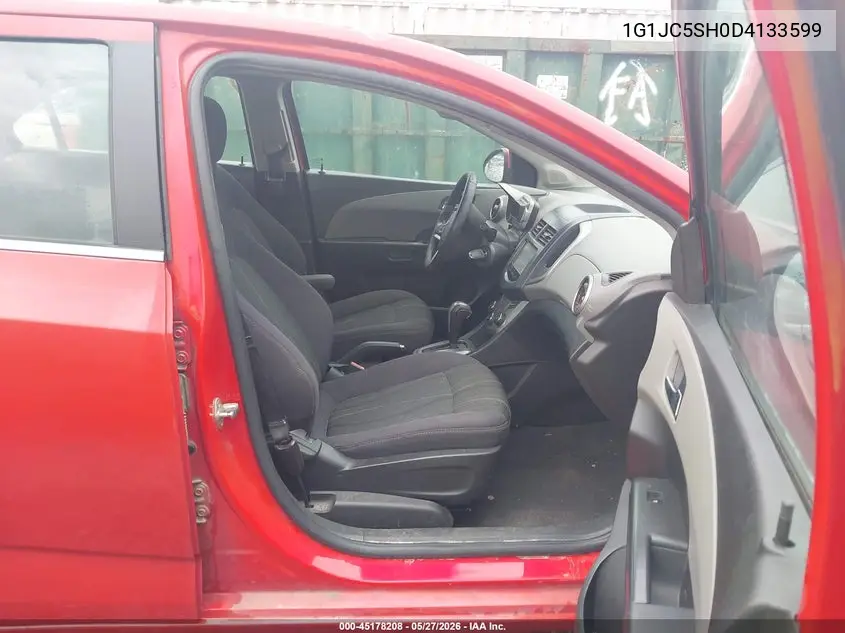 2013 Chevrolet Sonic Lt Auto VIN: 1G1JC5SH0D4133599 Lot: 45178208