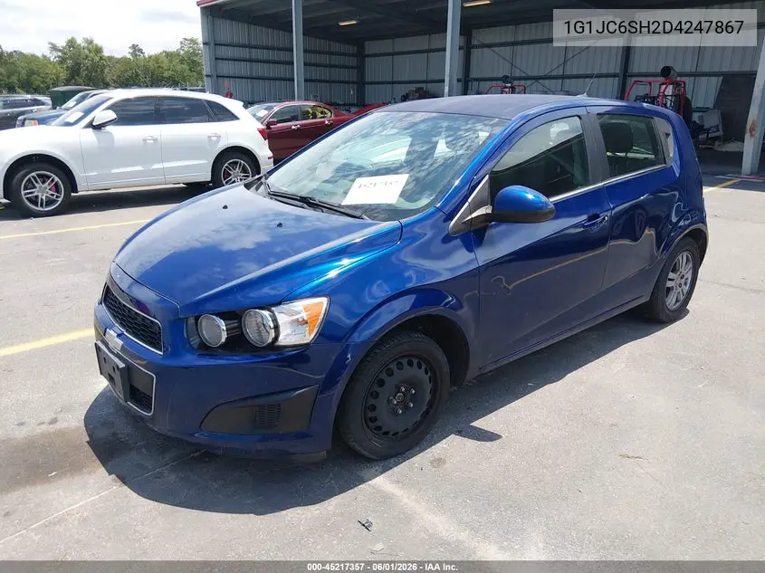 2013 Chevrolet Sonic Lt Auto VIN: 1G1JC6SH2D4247867 Lot: 45217357