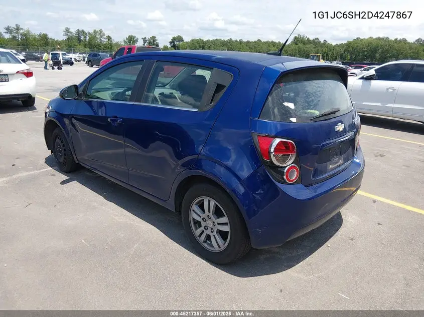 2013 Chevrolet Sonic Lt Auto VIN: 1G1JC6SH2D4247867 Lot: 45217357