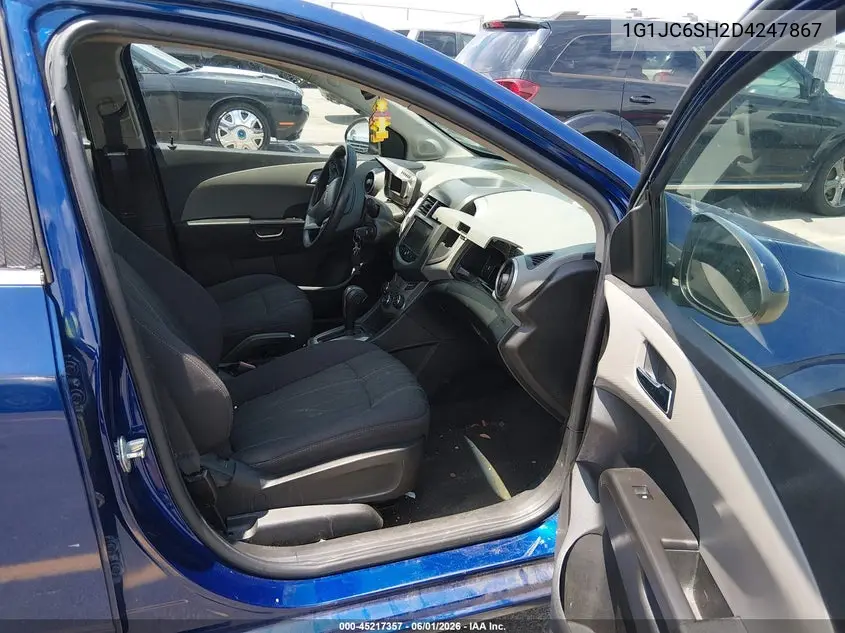 2013 Chevrolet Sonic Lt Auto VIN: 1G1JC6SH2D4247867 Lot: 45217357
