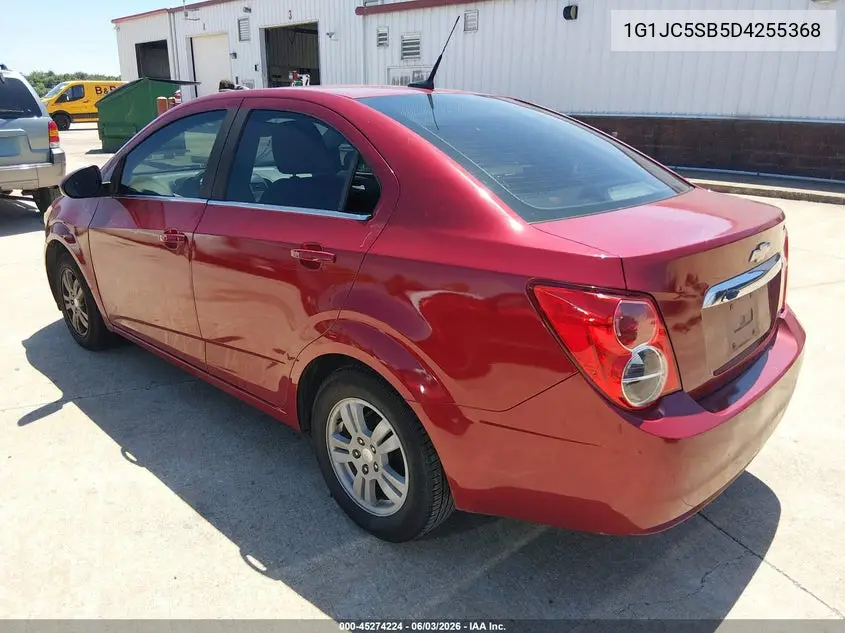 2013 Chevrolet Sonic Lt Auto VIN: 1G1JC5SB5D4255368 Lot: 45274224