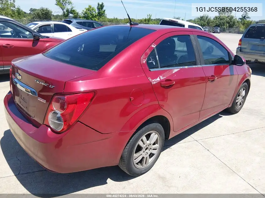 2013 Chevrolet Sonic Lt Auto VIN: 1G1JC5SB5D4255368 Lot: 45274224