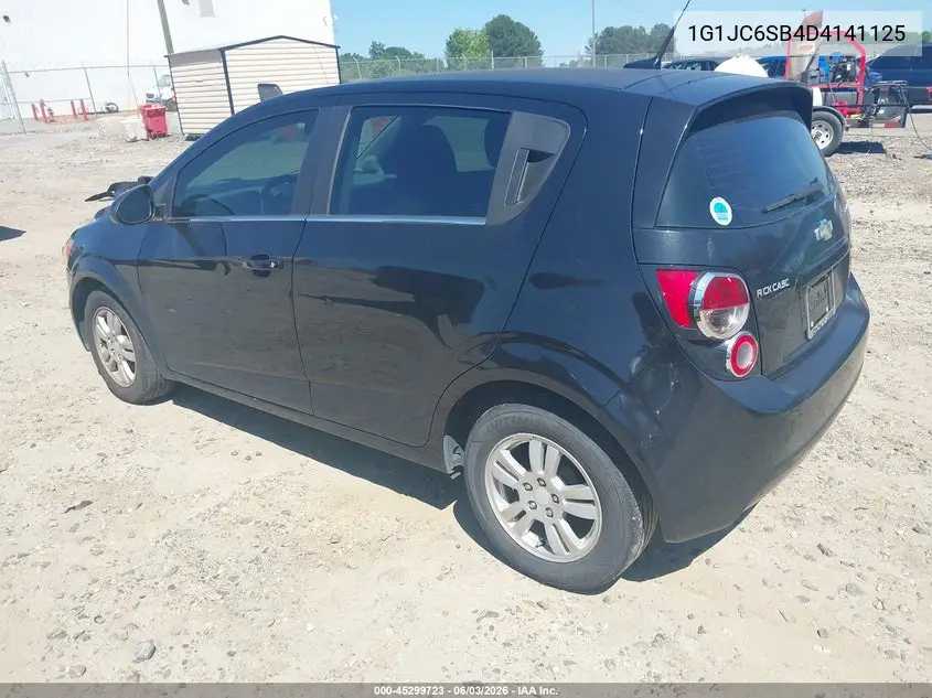 2013 Chevrolet Sonic Lt Auto VIN: 1G1JC6SB4D4141125 Lot: 45299723