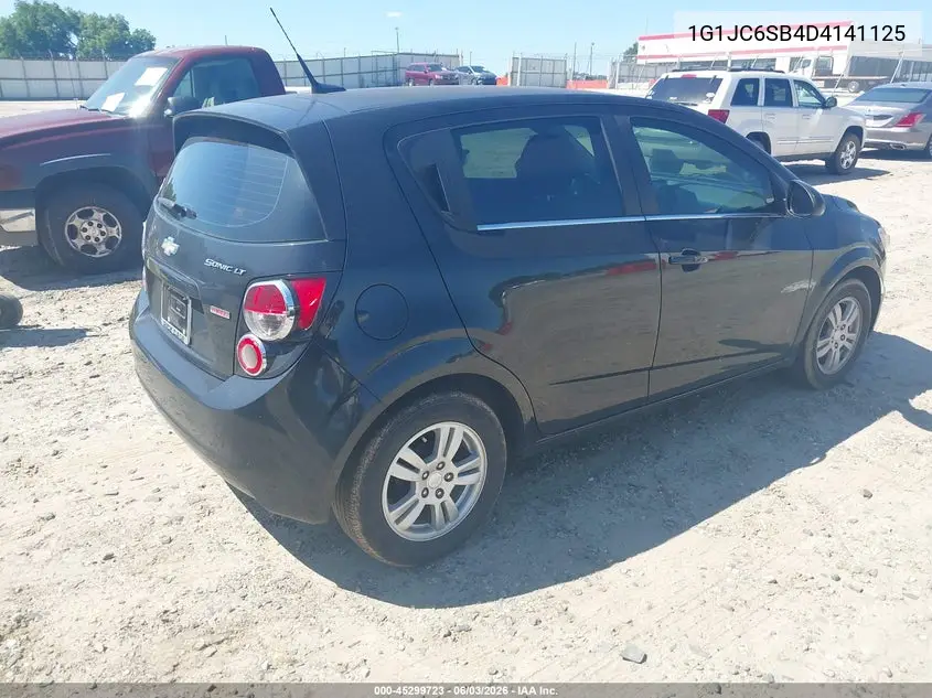 2013 Chevrolet Sonic Lt Auto VIN: 1G1JC6SB4D4141125 Lot: 45299723