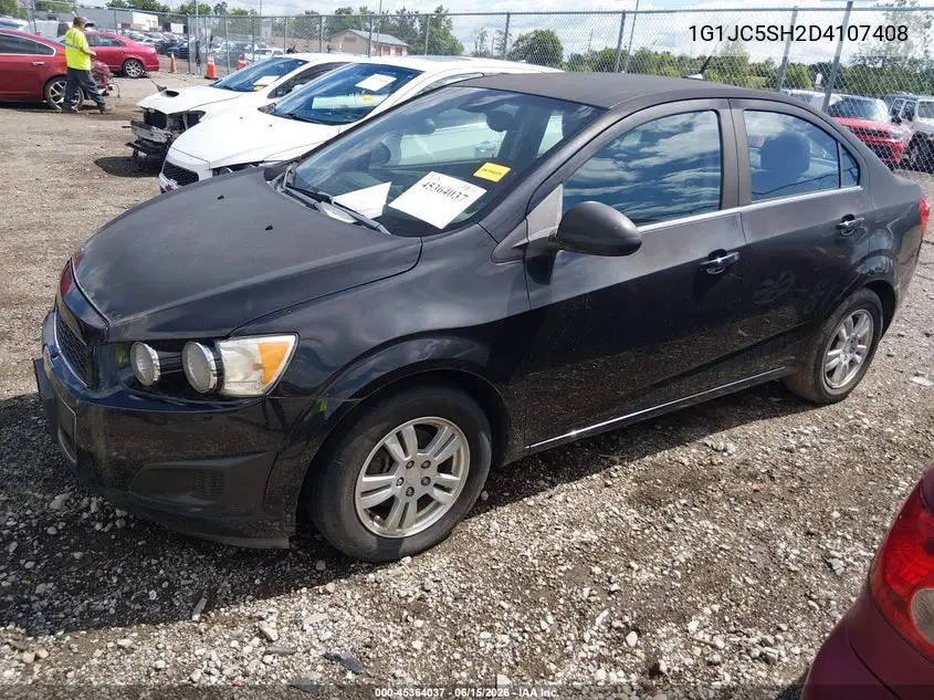 2013 Chevrolet Sonic Lt Auto VIN: 1G1JC5SH2D4107408 Lot: 45364037