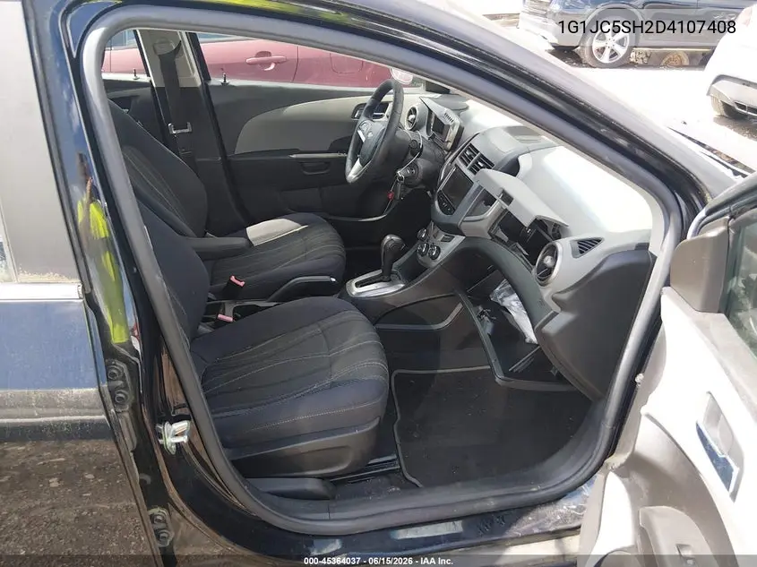 2013 Chevrolet Sonic Lt Auto VIN: 1G1JC5SH2D4107408 Lot: 45364037
