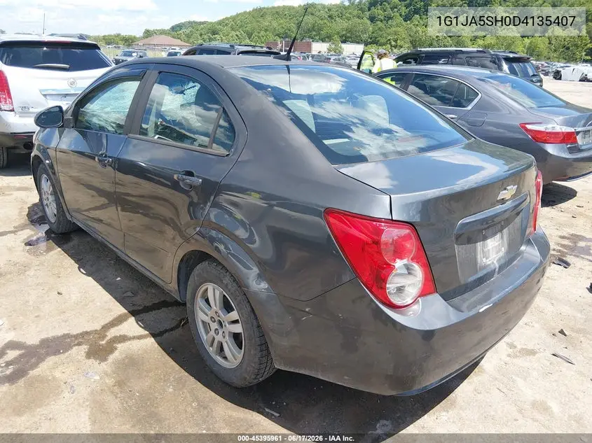 2013 Chevrolet Sonic Ls Auto VIN: 1G1JA5SH0D4135407 Lot: 45395961