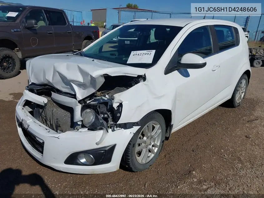 2013 Chevrolet Sonic Lt Auto VIN: 1G1JC6SH1D4248606 Lot: 45422992