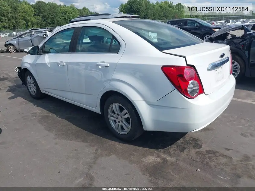 2013 Chevrolet Sonic Lt Auto VIN: 1G1JC5SHXD4142584 Lot: 45435557