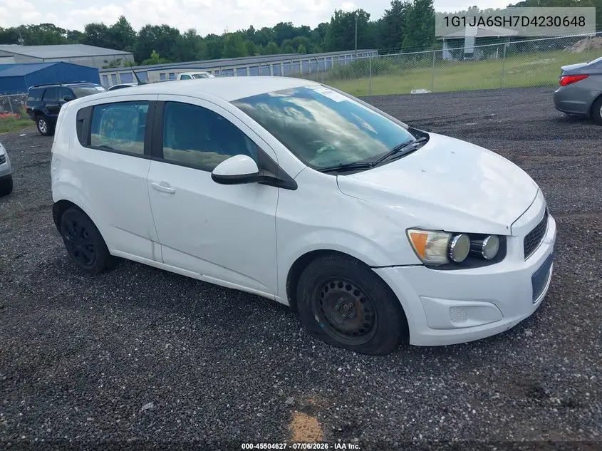 2013 Chevrolet Sonic Ls Auto VIN: 1G1JA6SH7D4230648 Lot: 45504627
