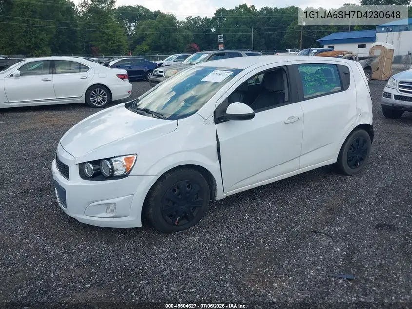 2013 Chevrolet Sonic Ls Auto VIN: 1G1JA6SH7D4230648 Lot: 45504627