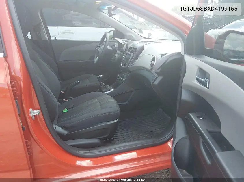 2013 Chevrolet Sonic Lt Manual VIN: 1G1JD6SBXD4199155 Lot: 45559848
