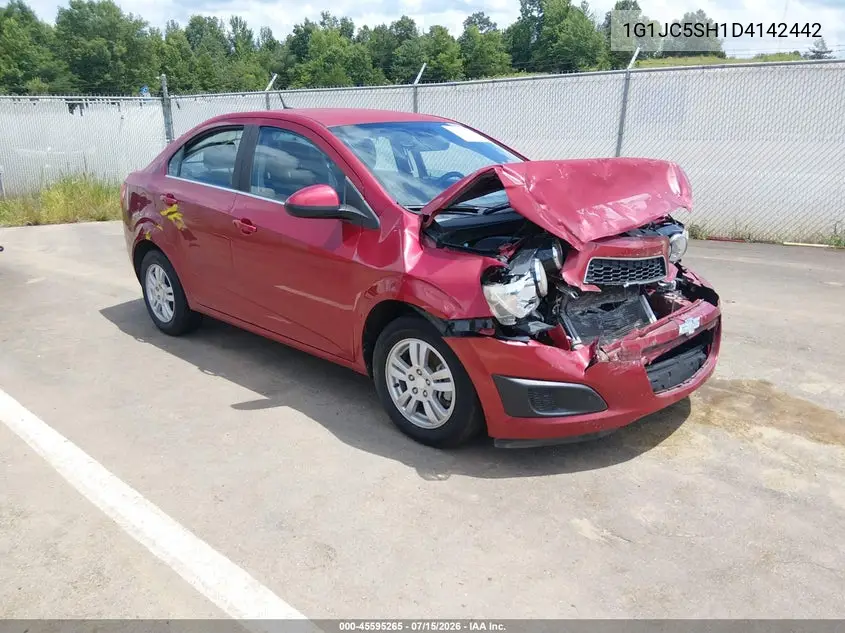 2013 Chevrolet Sonic Lt Auto VIN: 1G1JC5SH1D4142442 Lot: 45595265